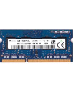 Hynix HMT451S6AFR8A-PB 4GB PC3-12800 DDR3-1600MHz non-ECC Unbuffered CL11 204-Pin SoDimm 1.35V Low Voltage Single Rank Memory Module