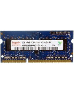 HYNIX Laptop Memory: HMT325S6BFR8C-G7 N0 AA 2GB DDR3 PC3-8500S