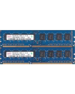 8GB kit, (2 x 4GB) 240-pin DIMM, DDR3 PC3-10600U,Dual Rank, Non ECC ram Memory Module by Hynix (HMT351U6CFR8C-H9)