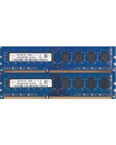 2x4GB (8GB Total) HYNIX HMT451U6AFR8C-PB 4GB PC3-12800U Desktop Memory