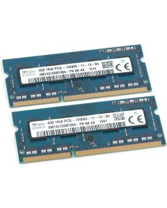 SK Hynix HMT451S6BFR8A 8GB (2x4GB) 1Rx8 DDR3 SO-DIMM PC3-12800 1600MHz 204-Pin Non-ECC CL11 1.35V Laptop Memory Module 2-Peace Kit HMT451S6BFR8A-PB
